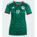 Camiseta México Orbelin Pineda #17 Primera Equipación Replica Mundial 2026 para mujer mangas cortas